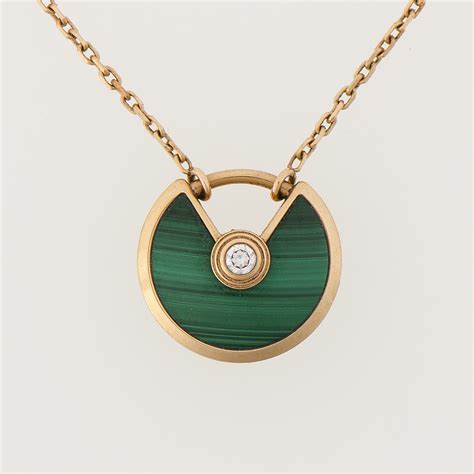 amulette de cartier necklace replica|cartier malachite necklace.